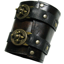 Custom for CHRISTINE - Unisex Leather Steampunk Wrist Wallet Cuff for Men, Women, Bikers or Travelers - Made To Order
