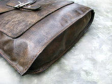 Women's Brown Leather Handbag Lined Hand Stitched Bag Purse - Danica