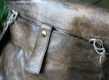 Women's Brown Leather Handbag Lined Hand Stitched Bag Purse - Danica