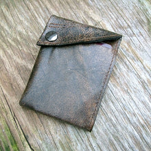 Distressed Brown Bifold Portefeuille Wallet for Men - Made To Order