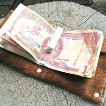 Brown Unisex Hair On Cow Hide Leather Snap Wallet - OOAK