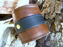 Womens Steampunk Brown Leather Wrist Wallet Cuff with Secret Pocket - Conceal Your Cash!