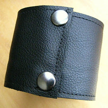 Unisex Red Leather Wrist Wallet Cuff, Wristband Bracelet with Secret Pocket - Militant Band Leader