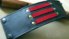 Unisex Red Leather Wrist Wallet Cuff, Wristband Bracelet with Secret Pocket - Militant Band Leader
