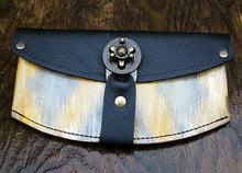 sewlutionsbyamo Yellow and Grey Ikat leather wallet