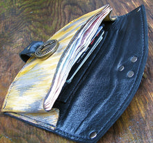 sewlutionsbyamo Ikat leather wallet for women Inside compartment