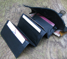 Women's Leather Wallet - World Map Steampunk with Antique Brass Hardware - Made To Order