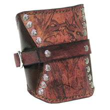 Mahogany Leather Travel Wrist Cuff by Sewlutionsbyamo