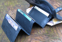 sewlutionsbyamo Ikat leather wallet card slots